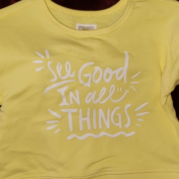 toddler yellow sweatshirt